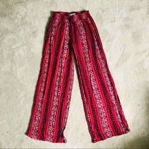 Wide leg harem lounge pants
